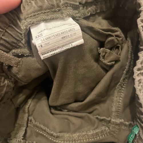Benetton cargo pants like new for ages 3-4, size 110 cm