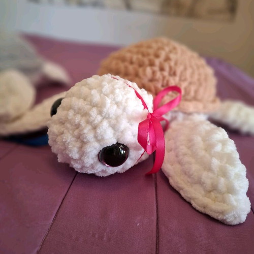 Handmade turtles made to order, crocheted medium size