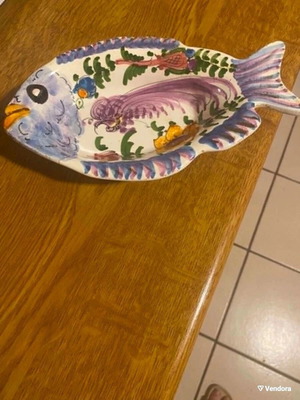 Handmade ceramic decorative fish from Skyros like new