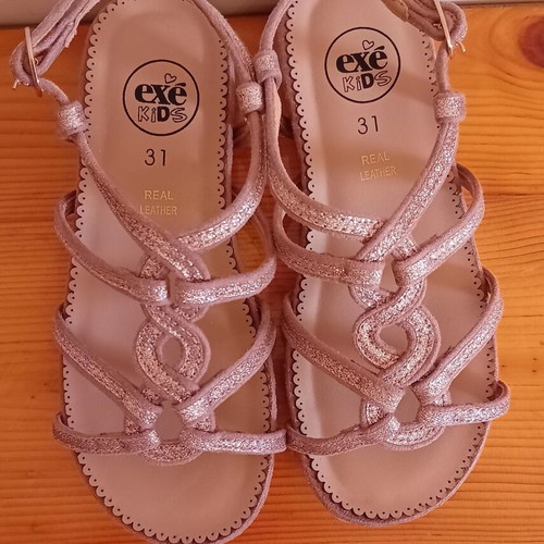 Exe flat sandals size 31, new, pink