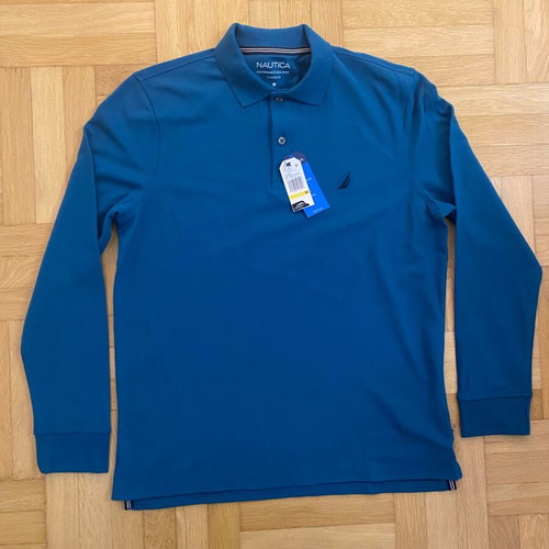 Nautica Polo Shirt Medium turquoise new