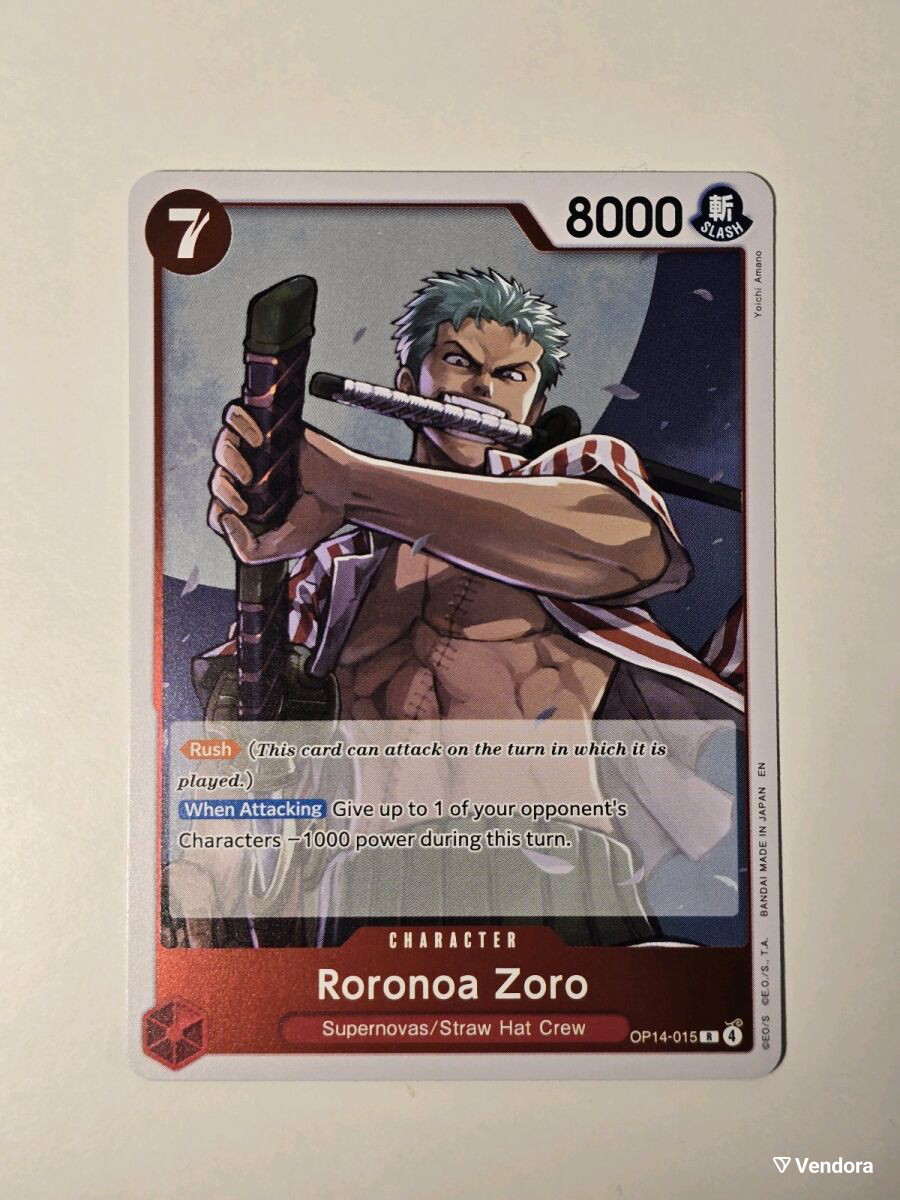 Roronoa Zoro One Piece Card Game OP14-015 - 1,00 - Vendora.cy Roronoa Zoro One Piece Card Game OP14-015 - 1,00 - Vendora.cy