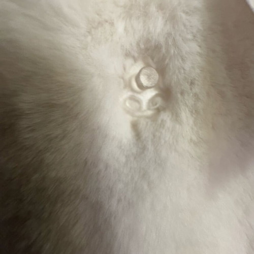 Mayoral baby fur coat new, white for 12-month-old girls