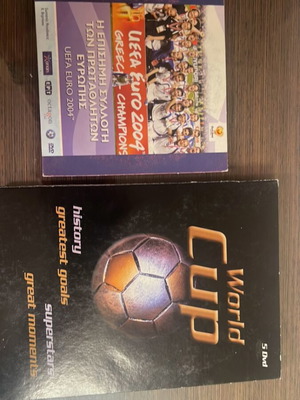 World Cup DVD box set with 5 CDs and UEFA Euro 2004 used