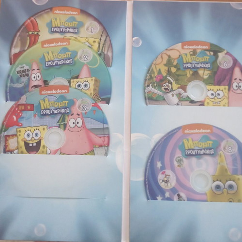 SpongeBob SquarePants Season 5 DVD set like new, discs 1,2,3,6,8