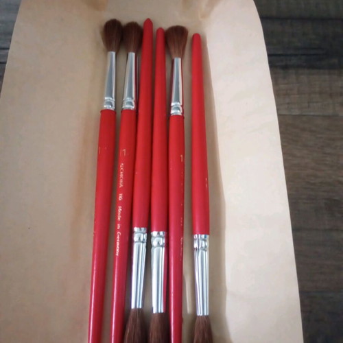 Painting brushes No11 new, set of 6 pieces