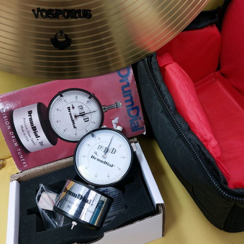 DrumDial Precision Drum Tuner new with bonus 14" Turkey Splash cymbal