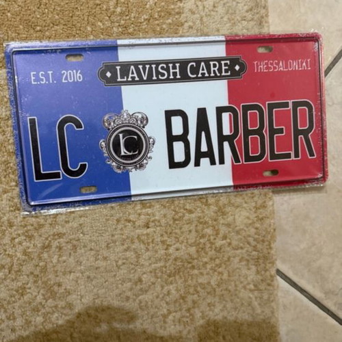 Lavish Care Barber Decorative Sign like new