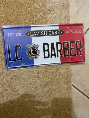 Lavish Care Barber Decorative Sign like new