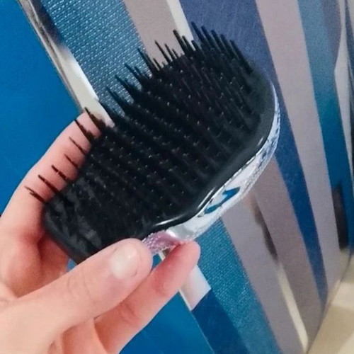 Tangle Angel Rebel White Chrome brush used