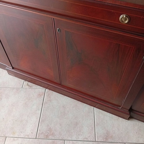 Buffet new with mirror and walnut veneer