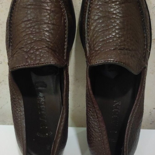 Bally leather moccasins, brown, size 35.5