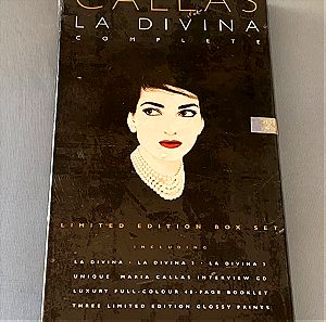 Maria Callas Collector's Box Set La Divina - Complete σπέσιαλ σφραγισμένο κουτί με 4 cd σπάνιο  υλικο Μαρία Κάλλας Limited Edition Box Set opera Carmen / Aida / Manon Lescaut / Madama Butterfly κ.α