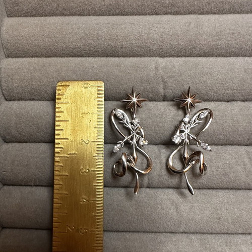 925 Sterling Silver Interchangeable Earrings with Removable Jacket new