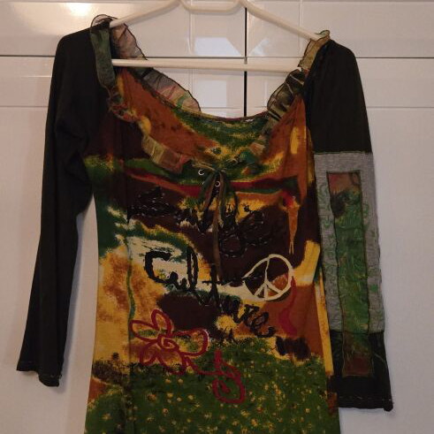 Savage Culture boho-chic vintage dress like new, multicolor