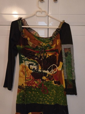 Savage Culture boho-chic vintage dress like new, multicolor
