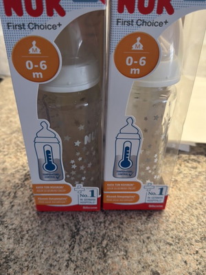 Μπιμπερό Nuk, πακέτο 2, γυάλινα 240ml
