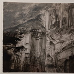 Postcard Paros Spilaion Antiparou black and white used