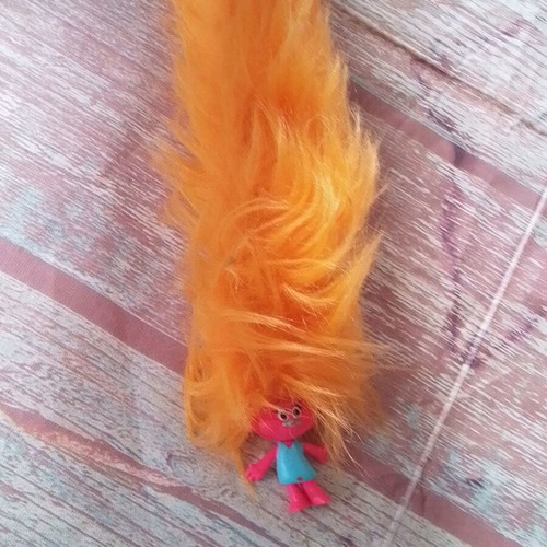 Efxoulis Troll Long Hair orange bracelet used