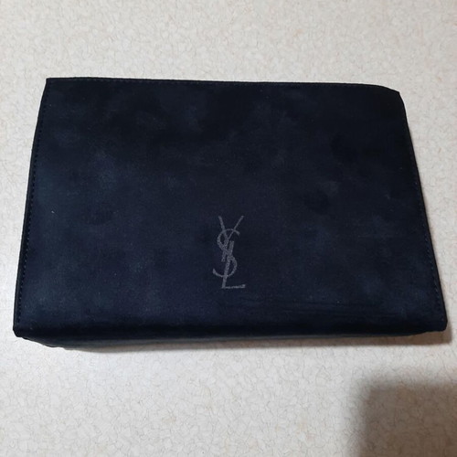 Yves Saint Laurent toiletry bag with multiple compartments and mirror, brand new