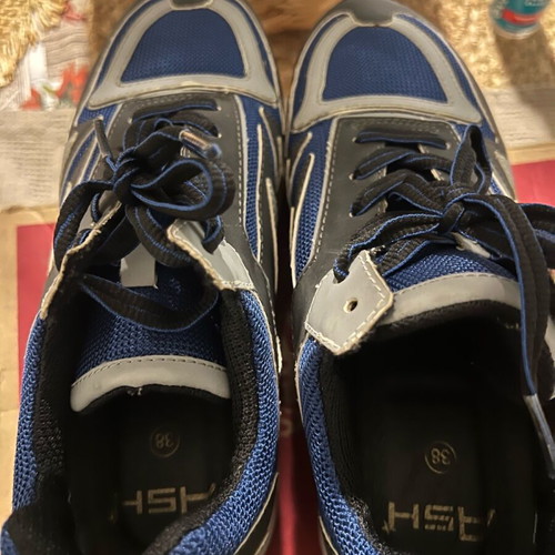 Ash sneakers size 38 blue athletic shoes like new