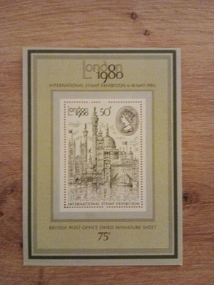 British Fegie Stamp new, commemorative 1980 London exhibition