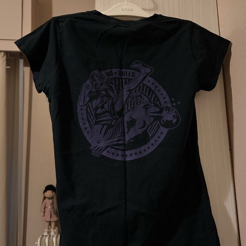 Short-sleeve blouse used, from Krav Maga school, black, size XS