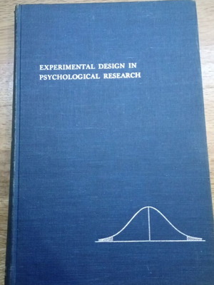 Experimental Design in Psychological Research book
