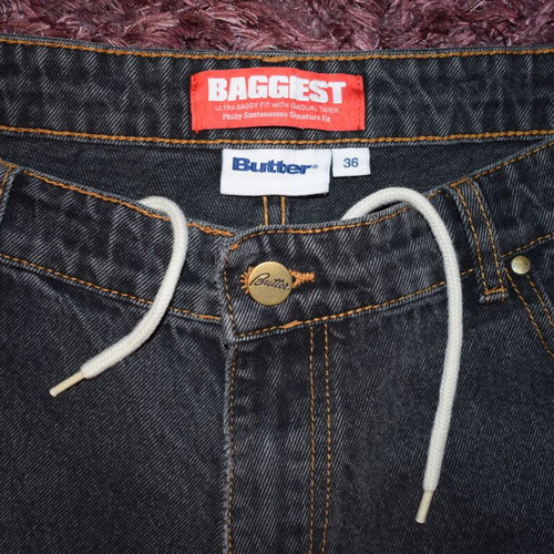 Butter Baggies Jeans Men Size 36 Vintage used, black