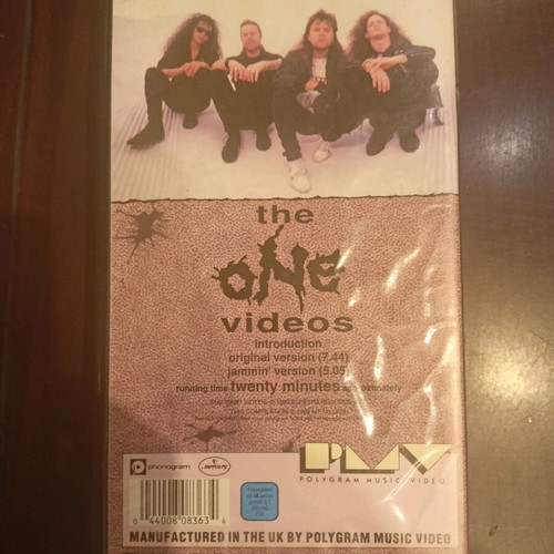 Metallica 2 of One VHS tape like new, metal genre