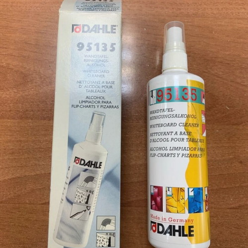 Whiteboard kit like new with cleaner, sponge, and 12 replacement felt strips