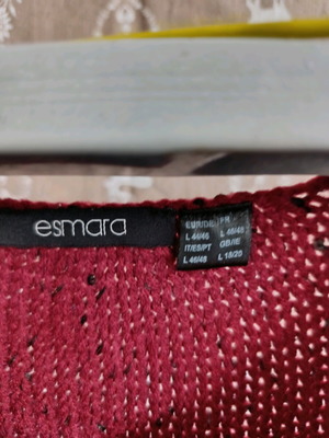 Pullover used, size M/L, red with sequins