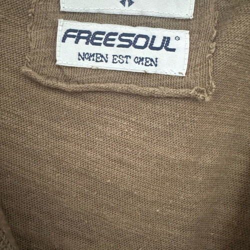 Freesoul women's t-shirt like new, olive with embroidery