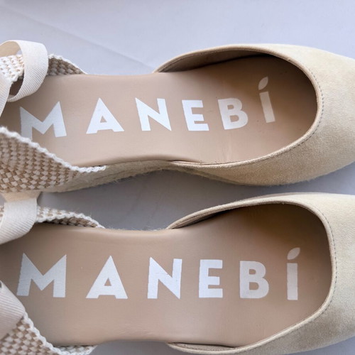 Manebi Espadrilles No41 like new, beige