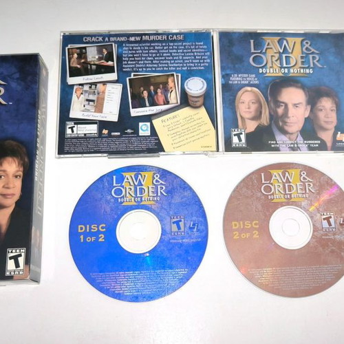 Law & Order: Double or Nothing PC used, adventure game