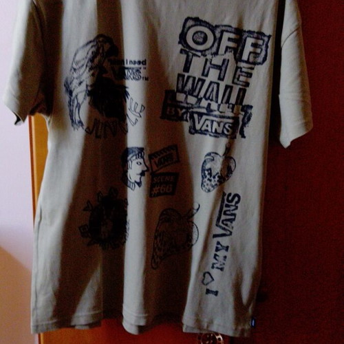 Vans khaki blouse with designs small like new