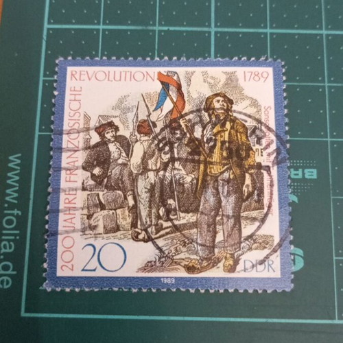 Germany DDR Stamp 1989 200th Anniversary of French Revolution like new