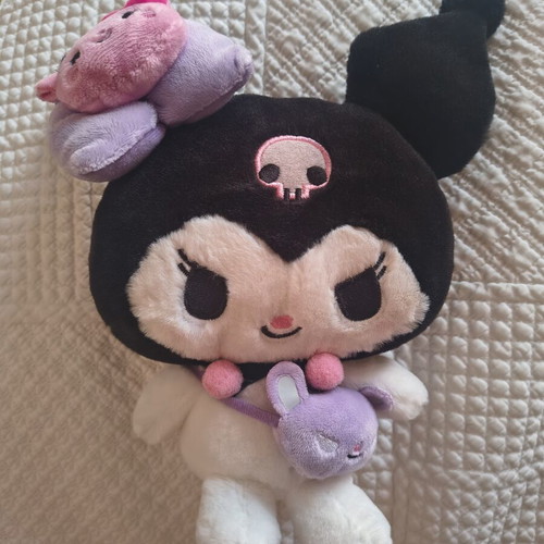 Kuromi plush doll like new, 23 cm from Hello Kitty series