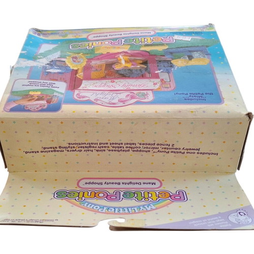 Vintage Hasbro My Little Pony Petite Ponies Mane Delights Beauty Shoppe new in box