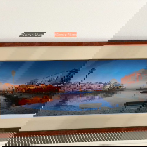 Πίνακας Κάδρο Χανιά Παλιά πόλη μεταχειρισμένο 62cm x 31cm