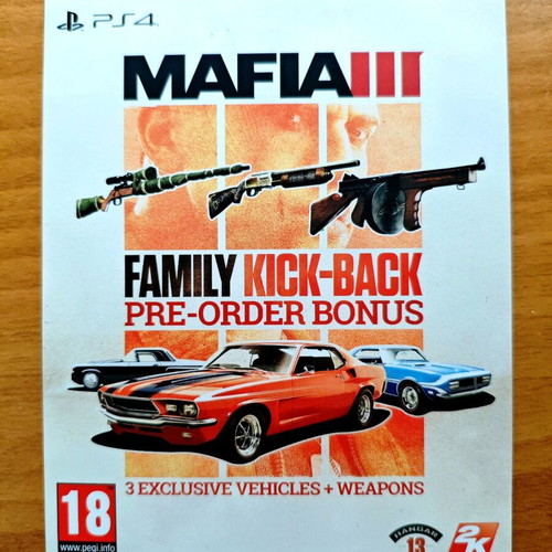 Mafia III PS4 game used, Greek edition
