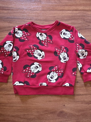 Disney Minnie sweatshirt like new, red, 2-3 years