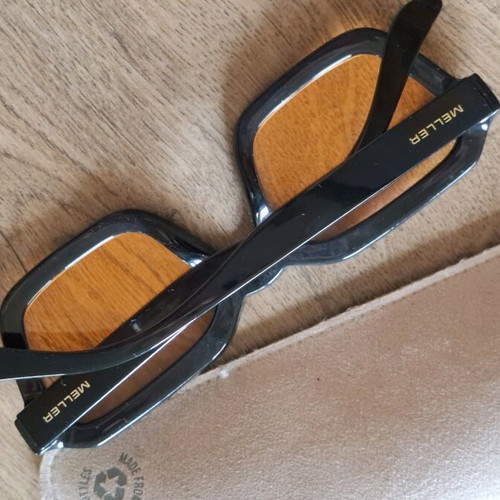 Meller sunglasses like new with yellow lens and black frame