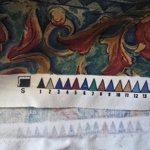Vintage fabric with classic design used, 6.12m length 1.36m width