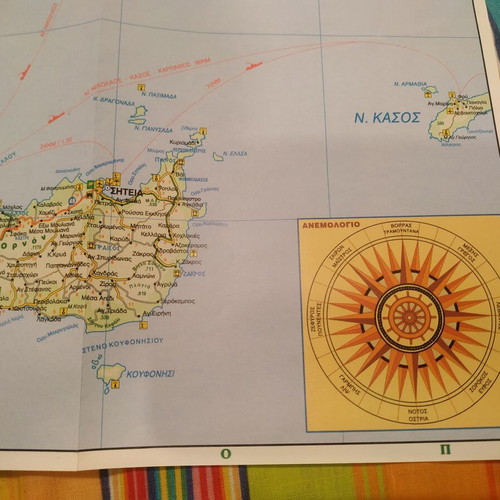 Huge 1996 Road Map of Greece new