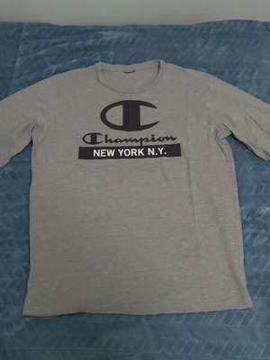Champion long-sleeve thin shirt new, size S, gray