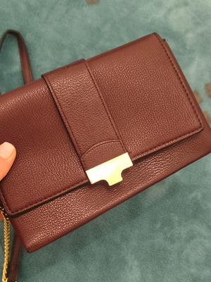 Mango shoulder bag used, bordeaux