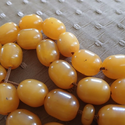 Mastic Worry Beads chatzikos10 used, old German Bakelite