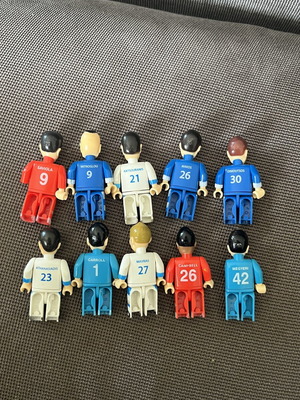 Collectible Football Figures pack of 10 used, Greek teams & national