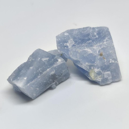 Blue Calcite natural raw mineral, like new
